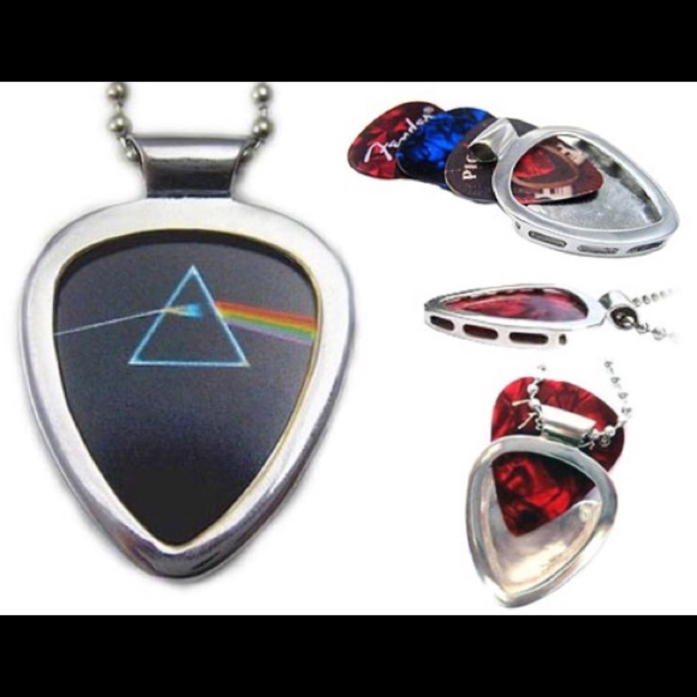 Pickbay guitar pick necklace set + Pink Floyd Picks Classic-Rock Fan Gift NEW